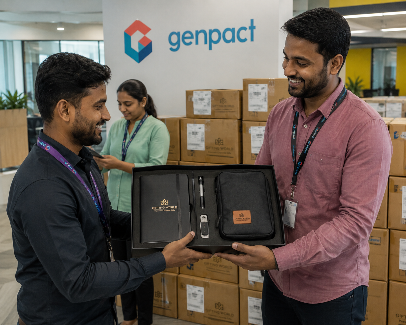 Happy corporate gifting client in Mumbai